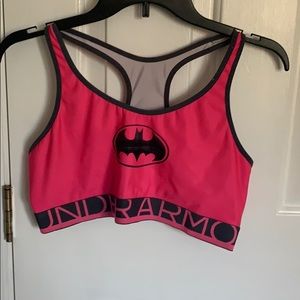 Under Armour Pink Batman Sports Bra